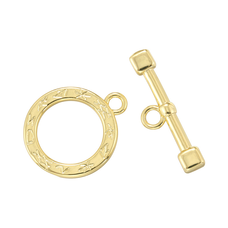 9:Vk281 gold circle ot buckle