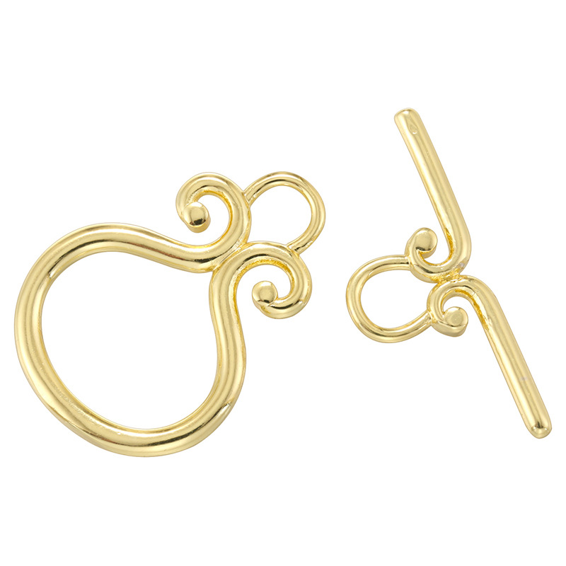 11:Vk282 gold petal-shaped ot buckle