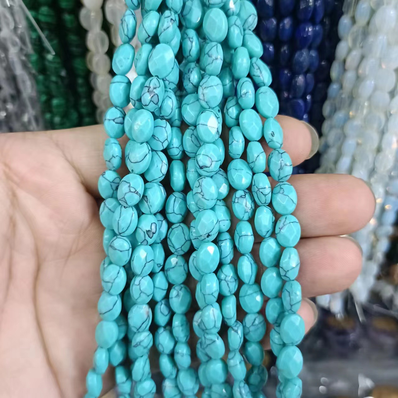 Blue Green Pine 12 * 16mm (about 13 pieces)