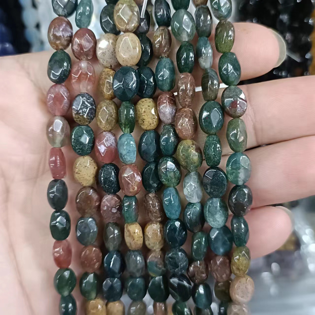 India agate 10 * 14mm (about 14 pieces)