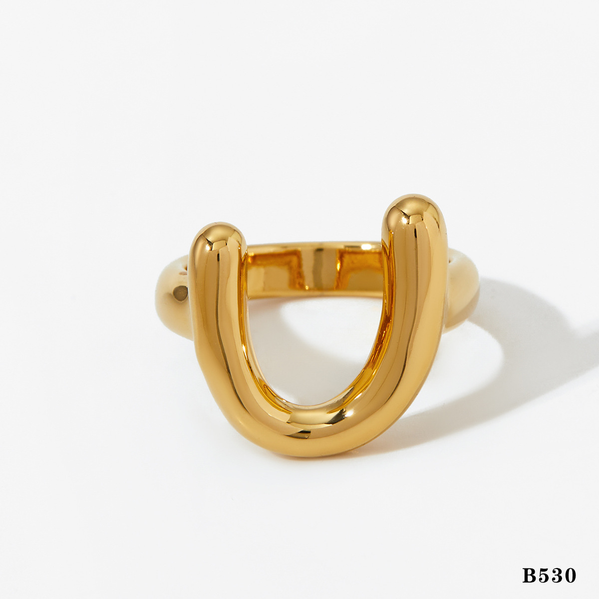 Gold ring b530 US Size #6