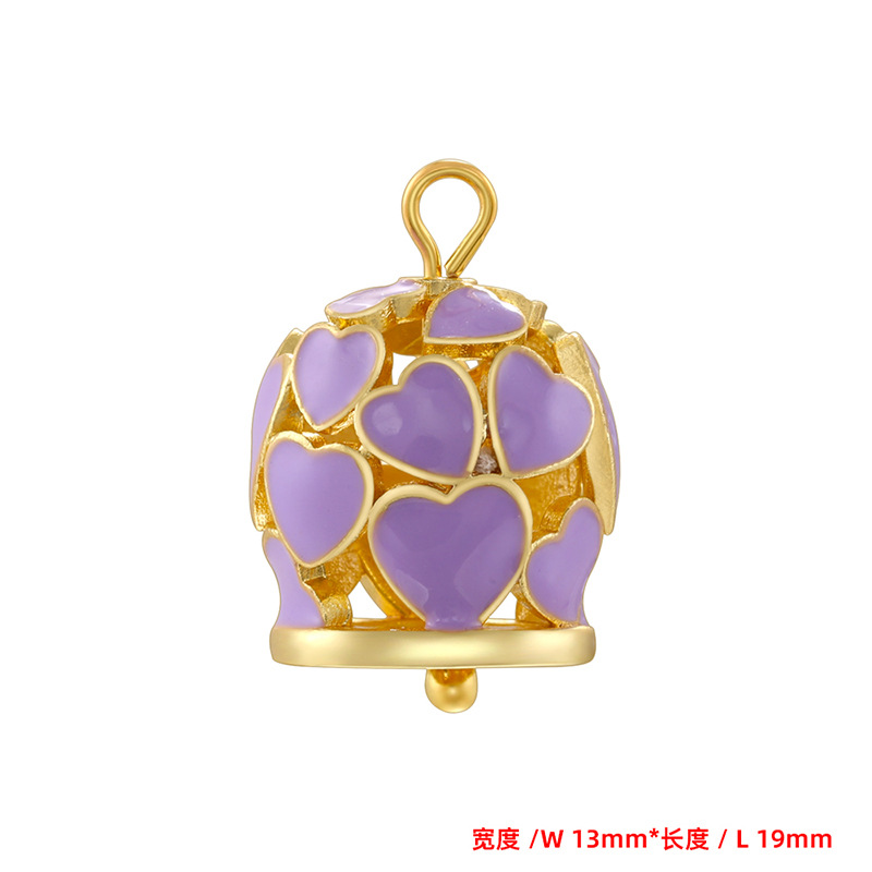 9:Vd1773 purple large love bell
