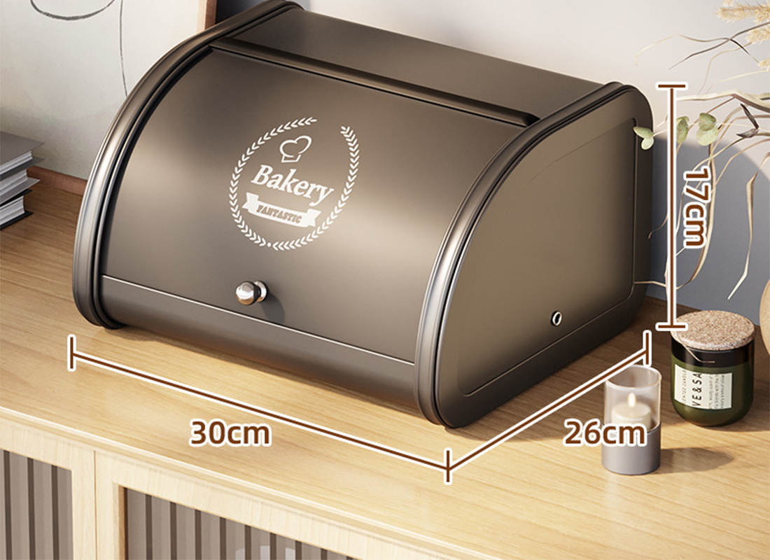 Slide Bread Box (Medium) Black