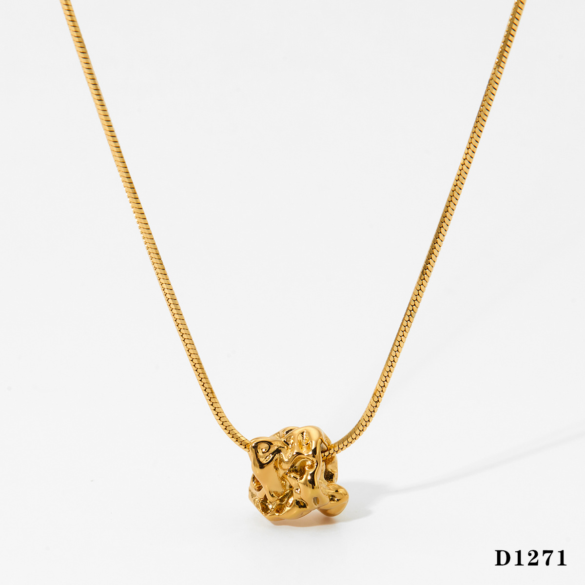 1:Gold necklace d1271