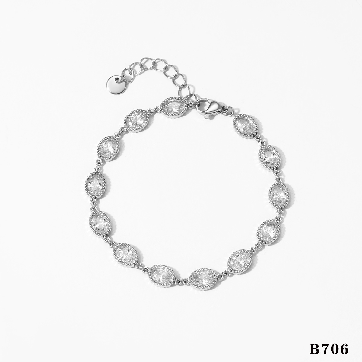 2:Silver bracelet b706