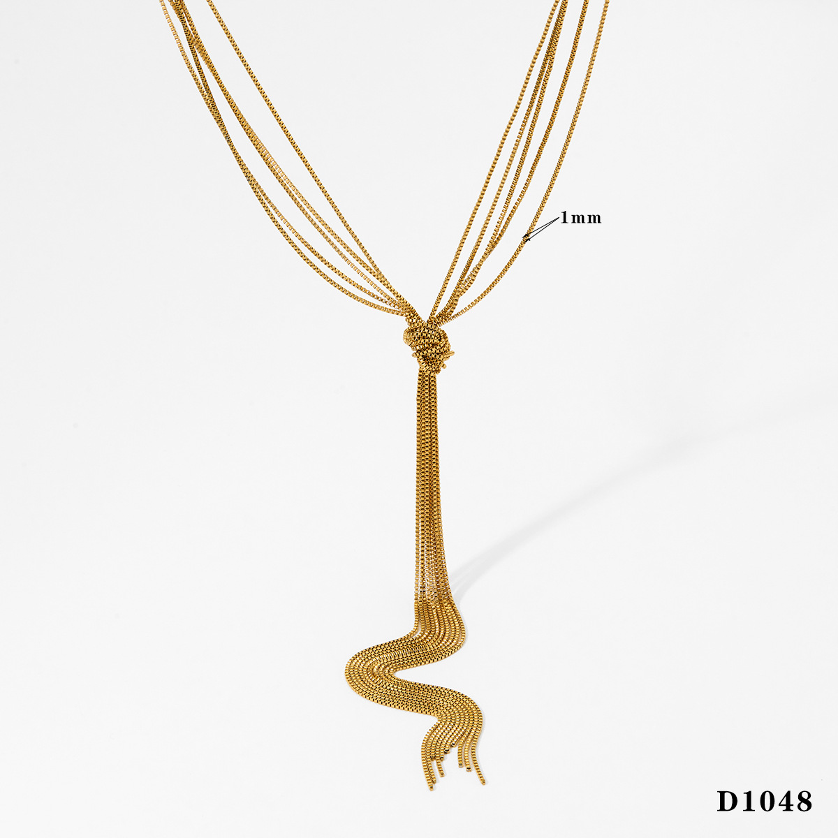 1:Gold necklace d1048