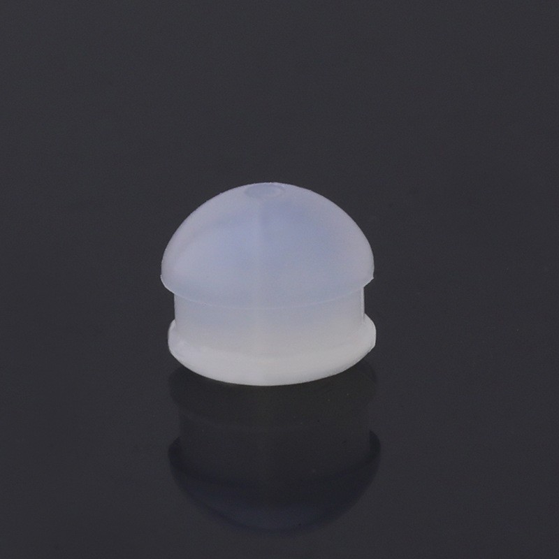 8:Milky white hamburger shaped ear plug (small)