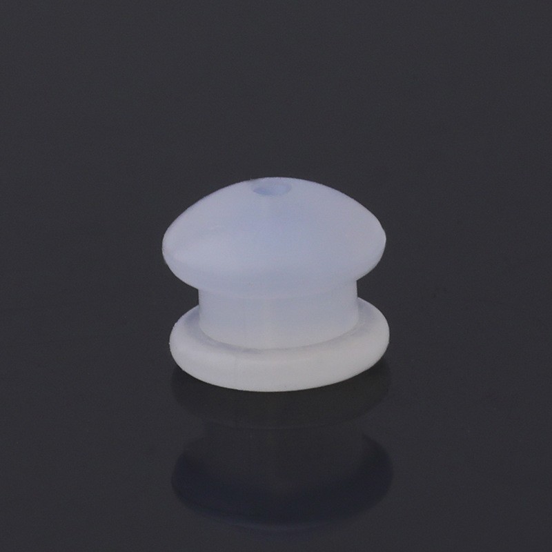 9:Milky white hamburger shaped ear plug (medium)