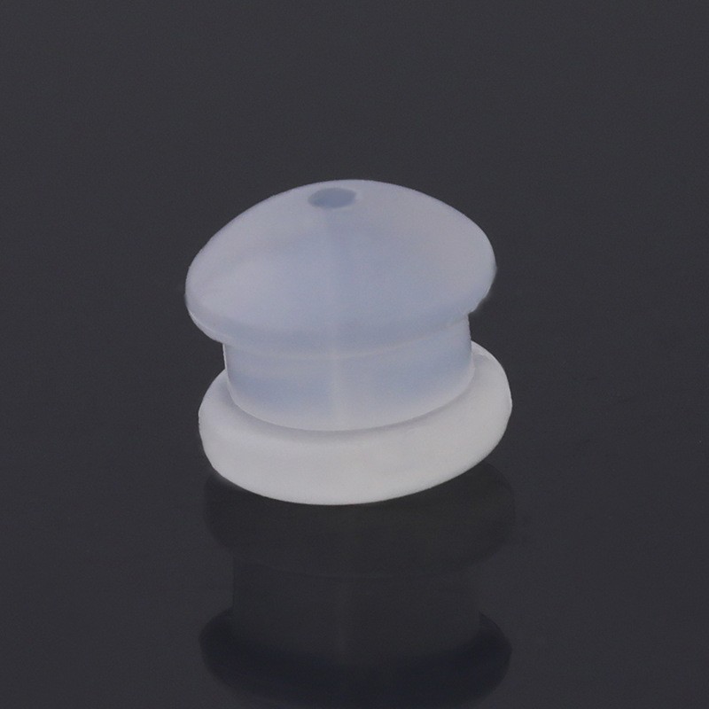 10:Milk white hamburger shaped ear plug (large)