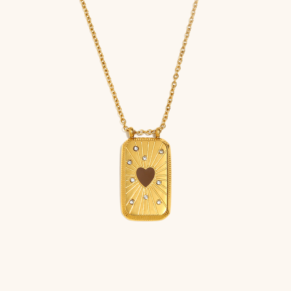 3:Oil dripping tarot card-brown heart