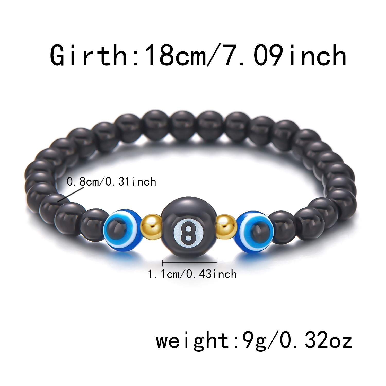 2:Devil s eye luck 8 bracelet
