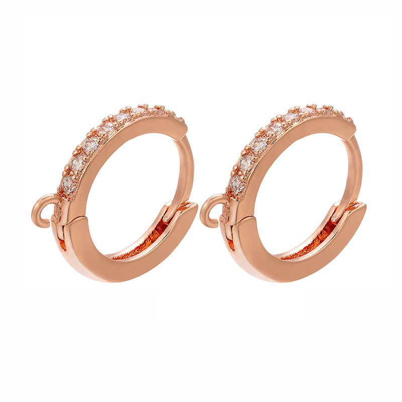 3:Rose gold White Diamond flat ring