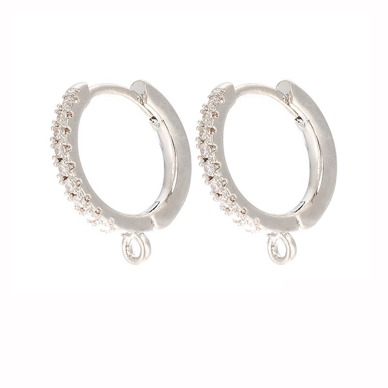 6:White Gold White Diamond vertical ring