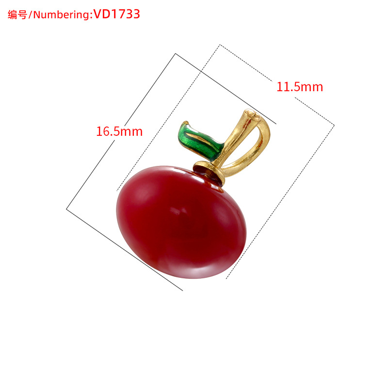 3:Vd1733 red trumpet apple