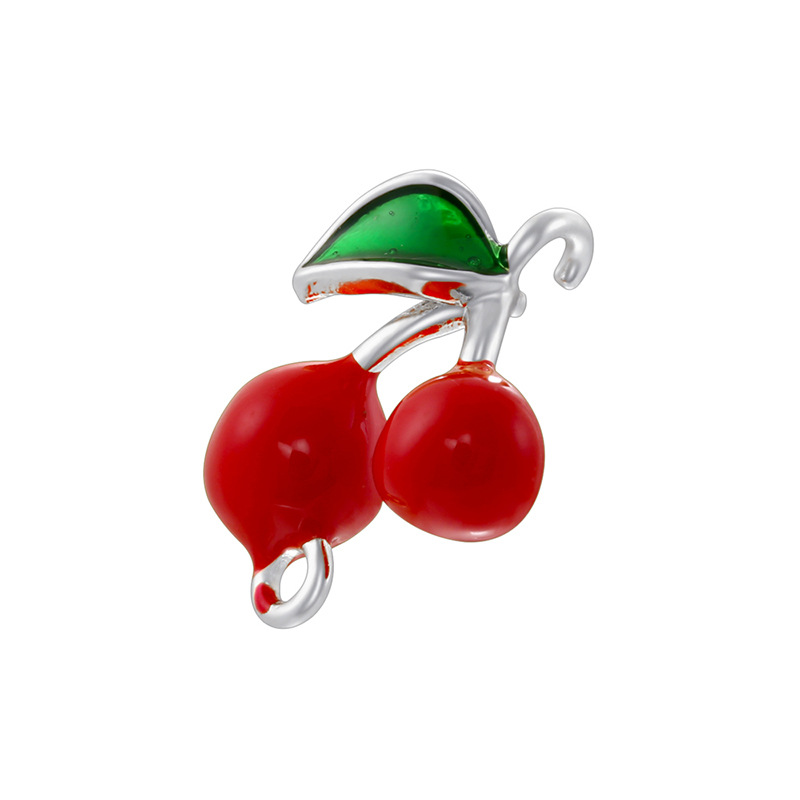 3:Vd1737 white gold red cherry pendant