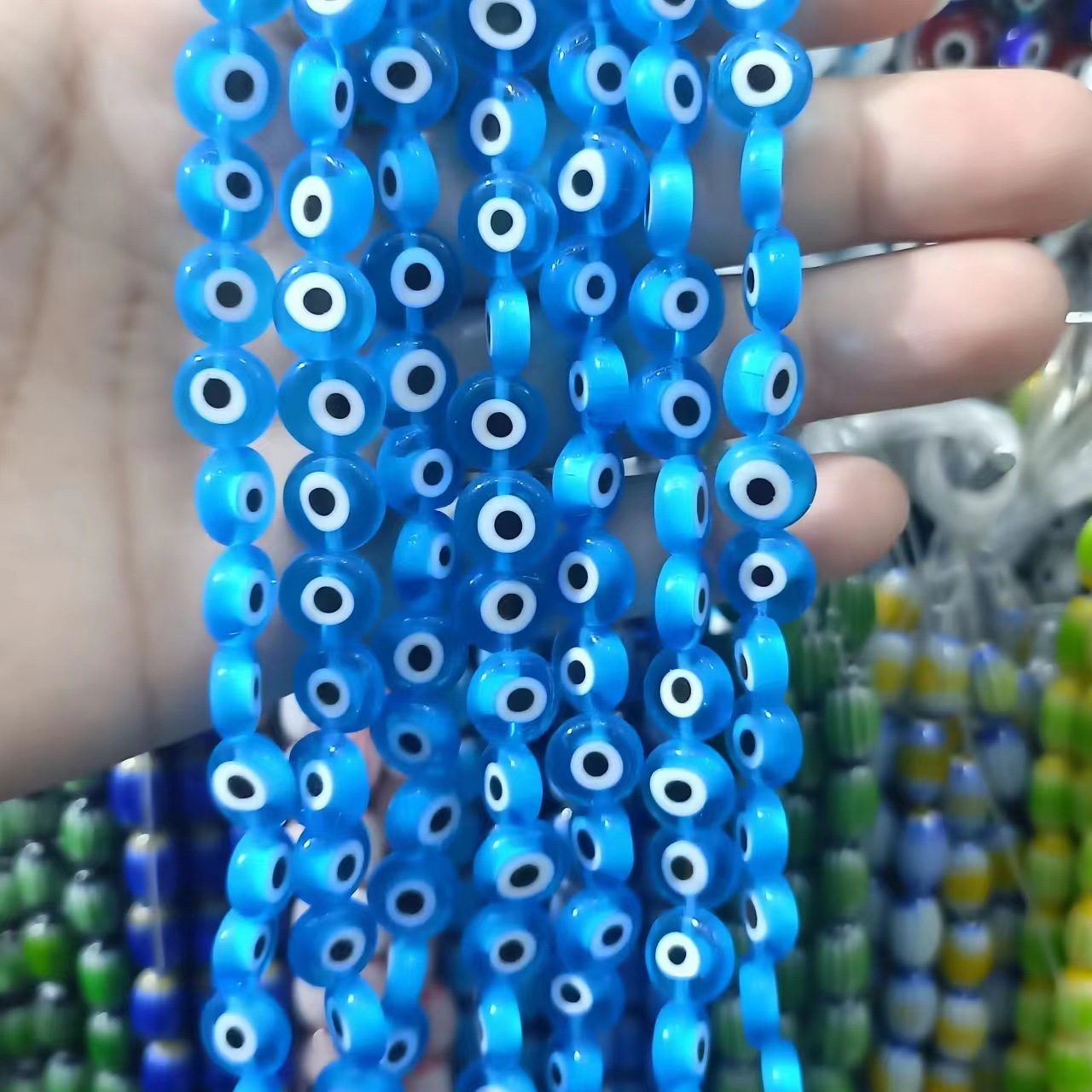 acid blue 6mm (about 60 pieces)
