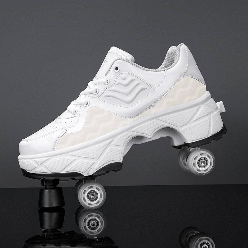 DF08 Four-wheel retractable with braking white