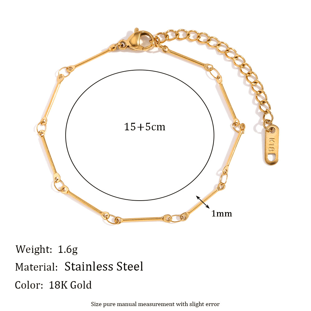 2:Joint chain diy handmade chain bracelet-gold