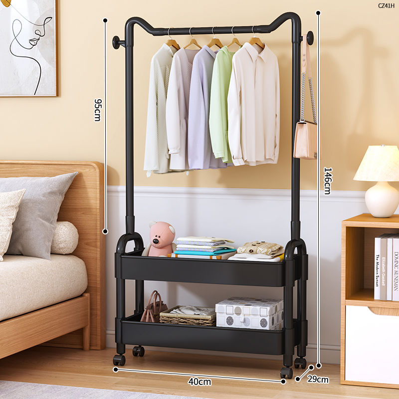 40cm model [clothes basket] double layer black [plastic model] [plastic model]