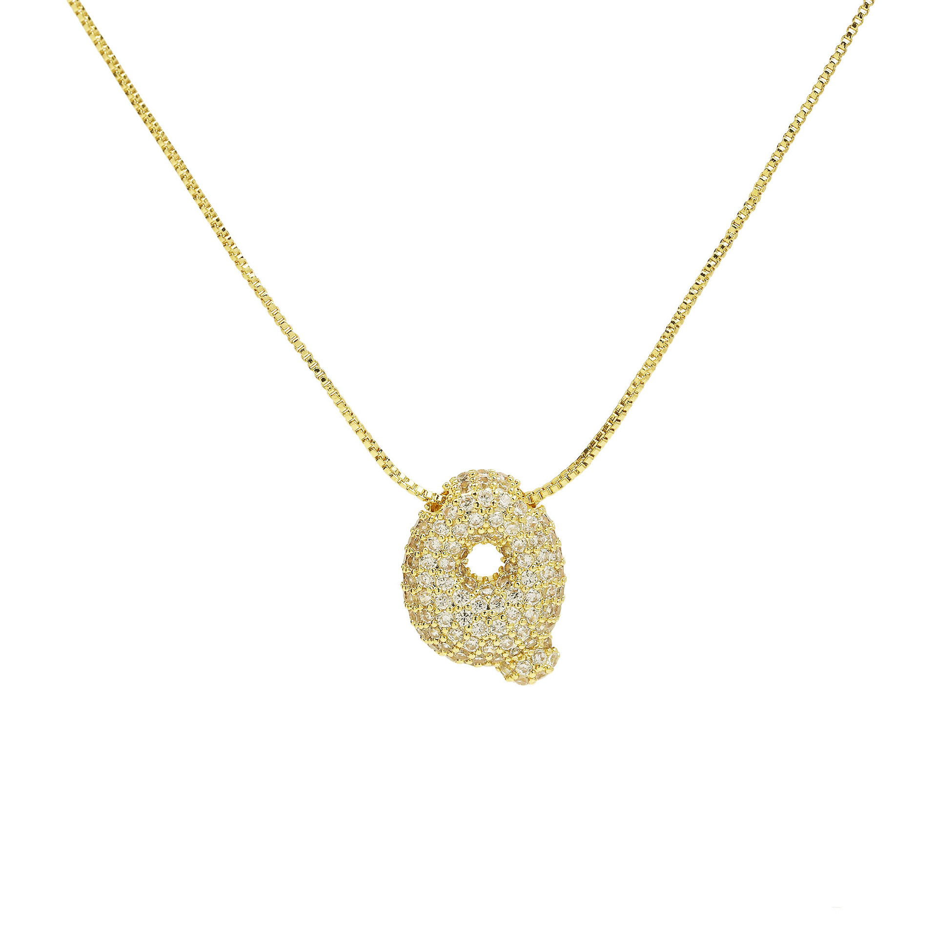 17:Gold necklace q