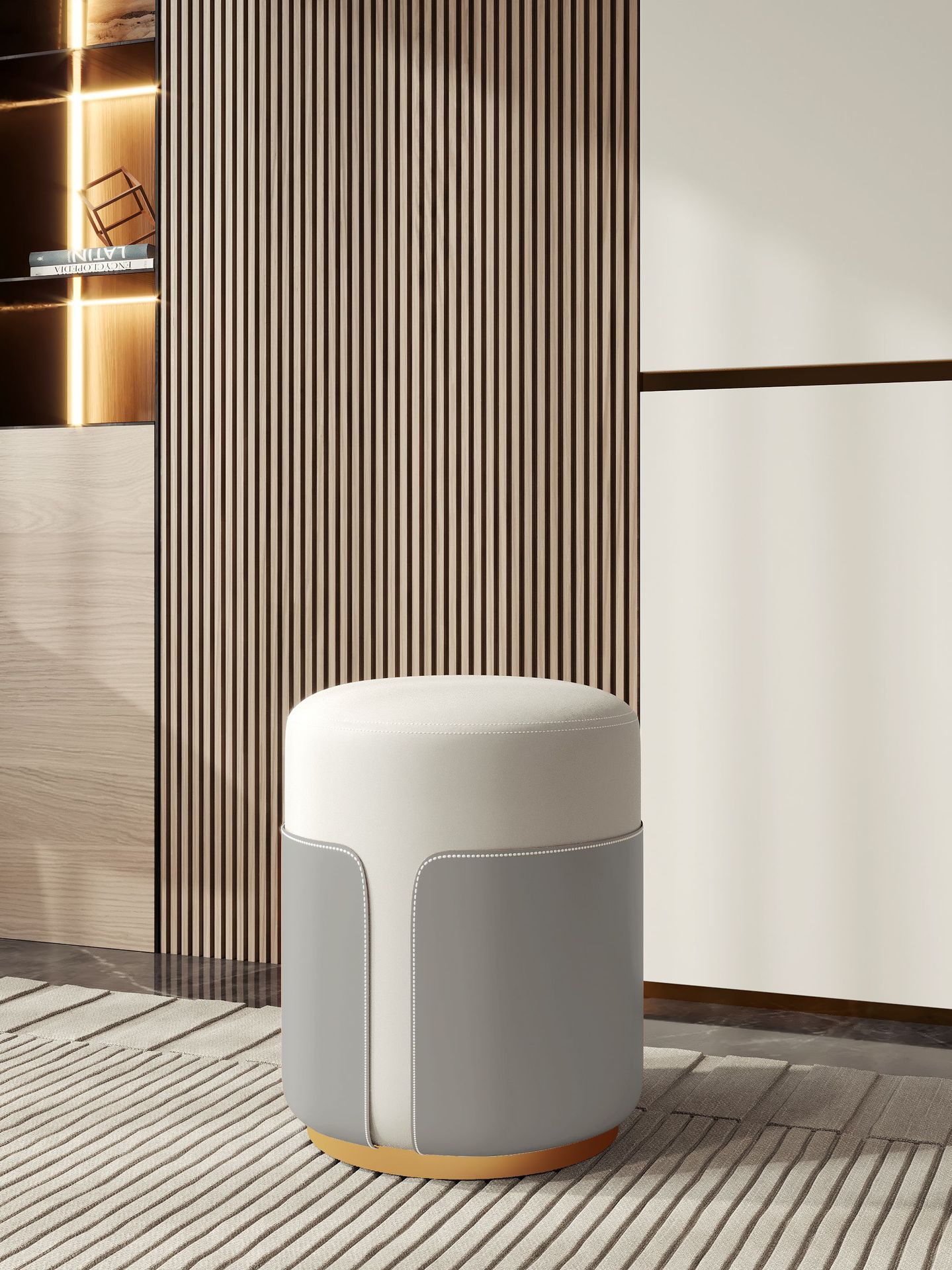 White   gray carbon steel Gold Base