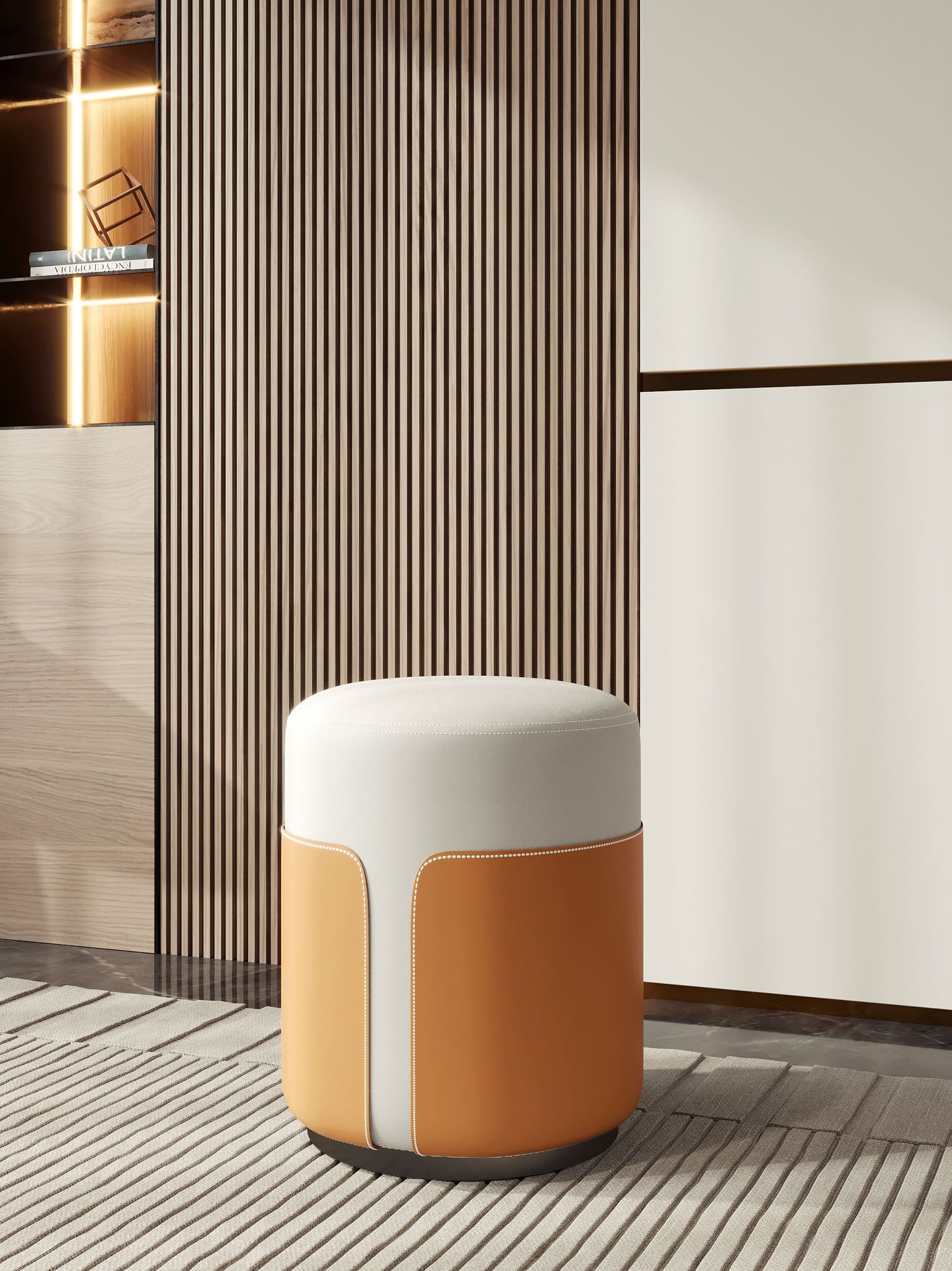 White   Orange Carbon Steel Black Base