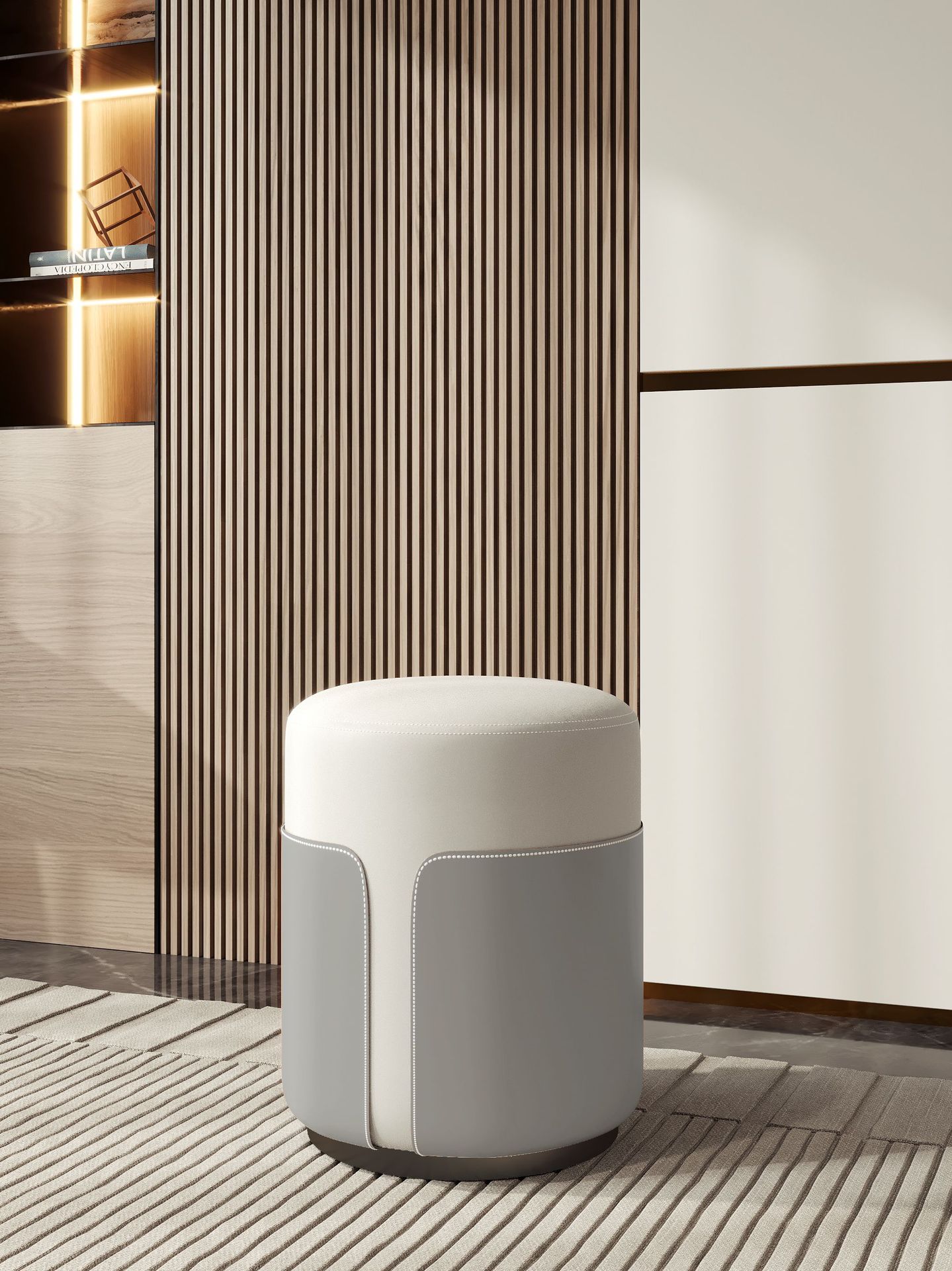 White   gray carbon steel black base