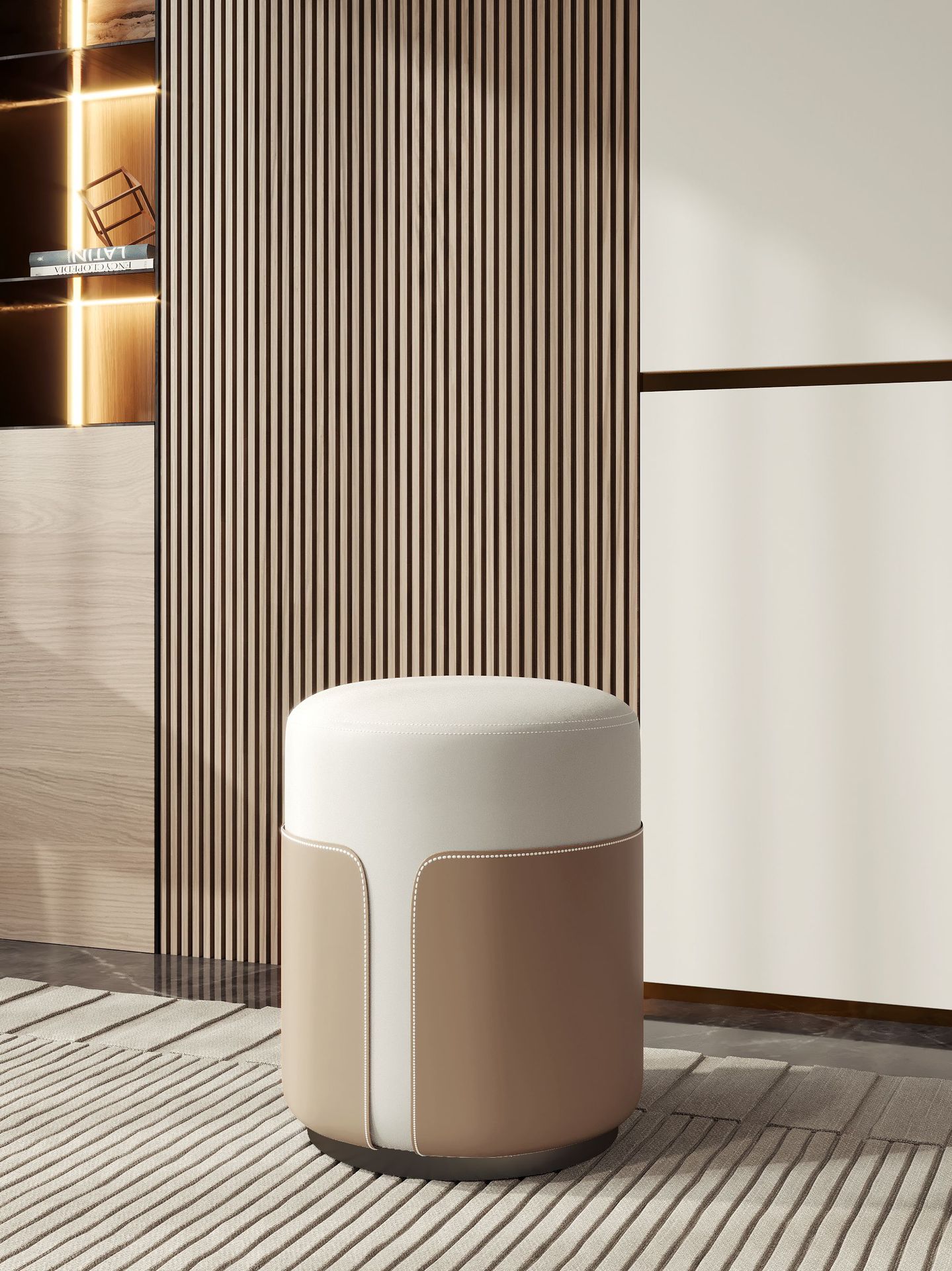 White   Brown carbon steel black base