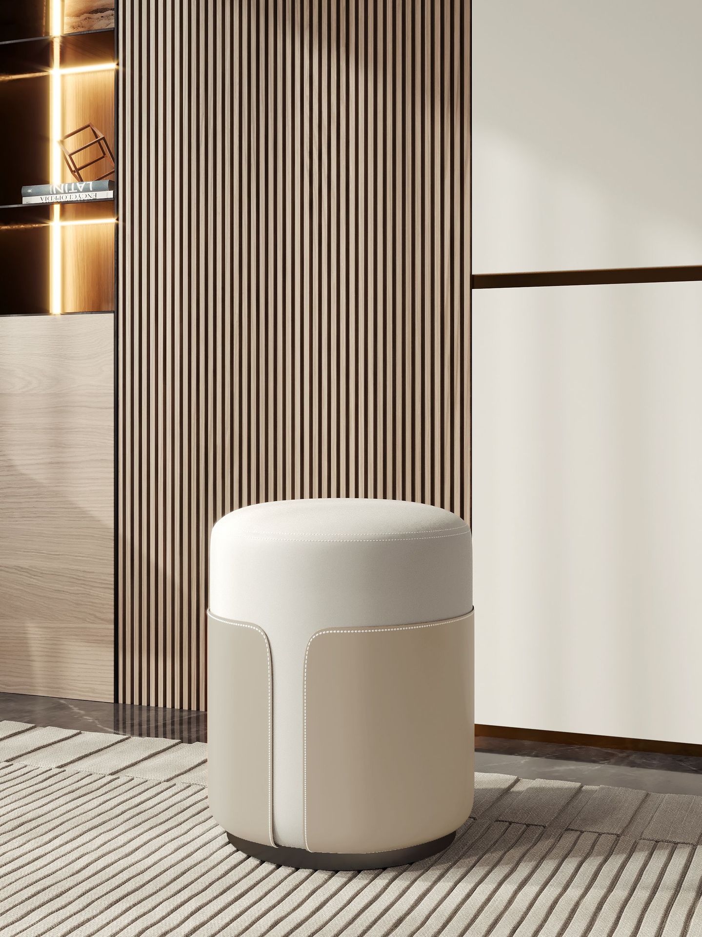 White   champagne color carbon steel black base