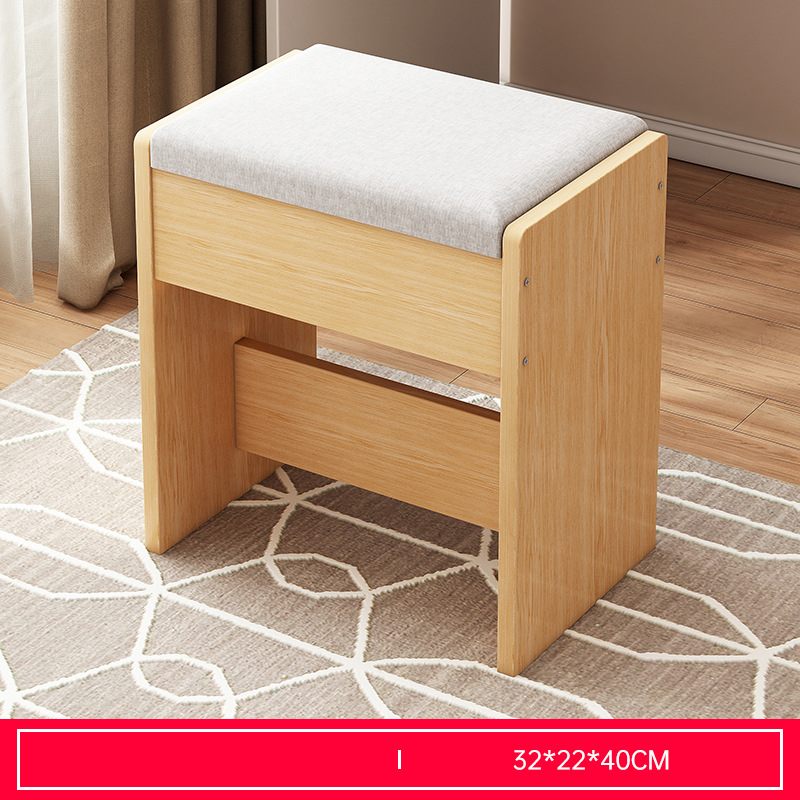 [Linen] Oak color   gray cushion 33*22*40cm