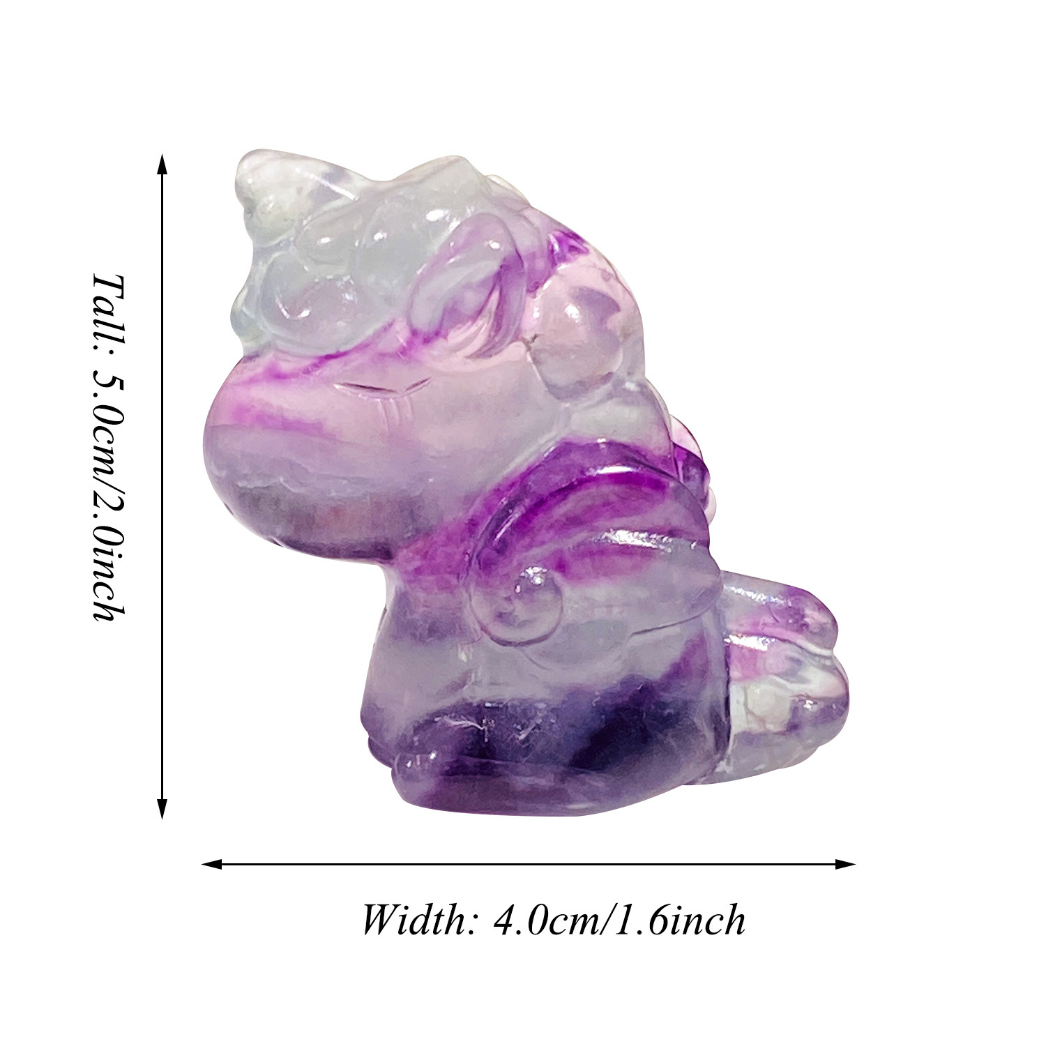 2:Colored fluorite unicorn