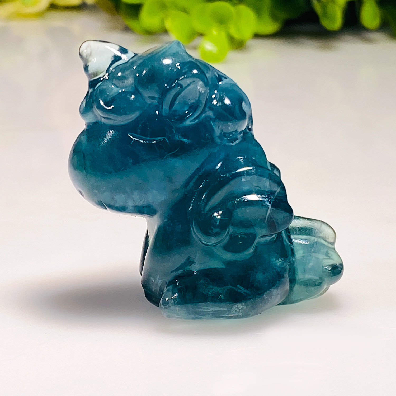 4:Blue fluorite unicorn