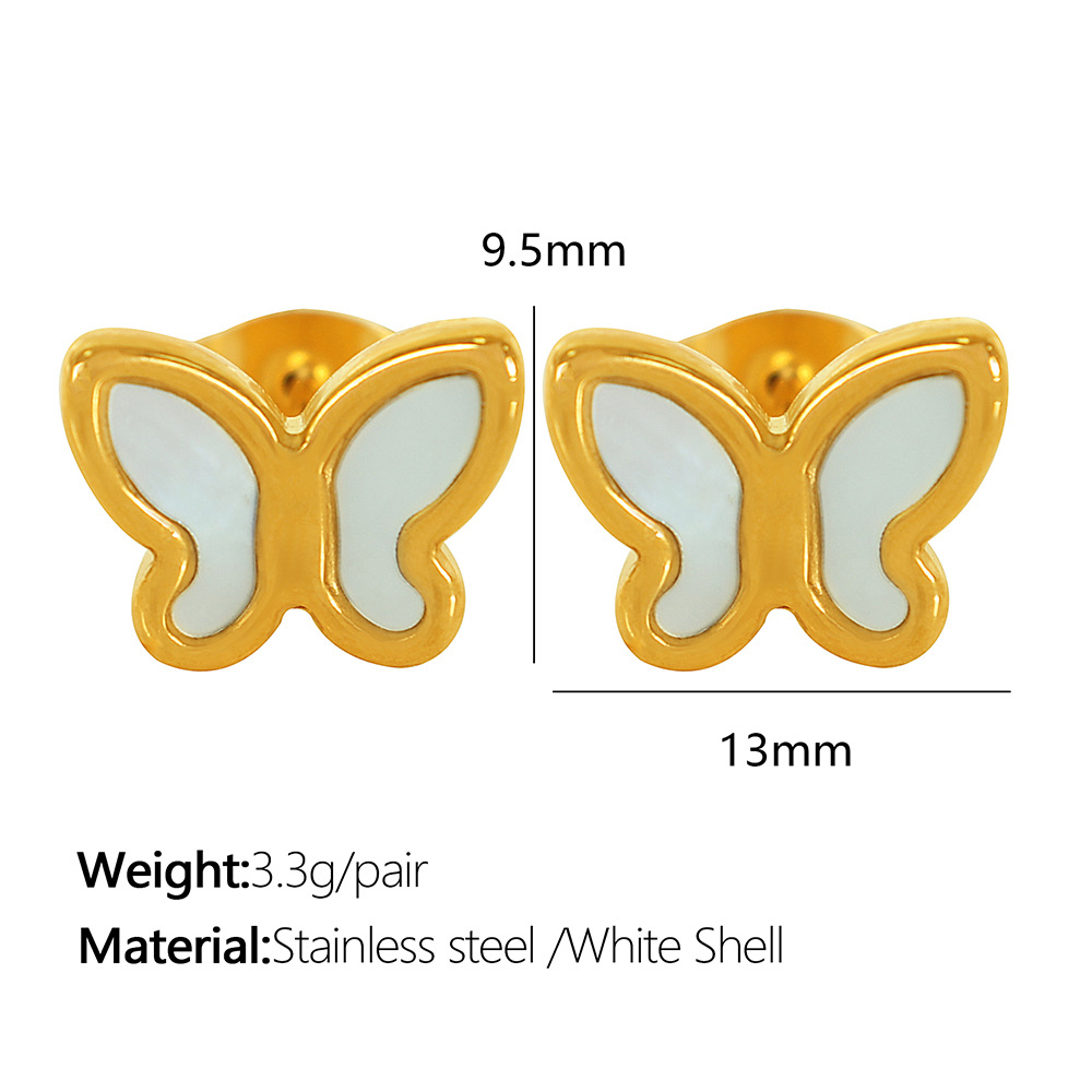 1:EH240 white shell earrings
