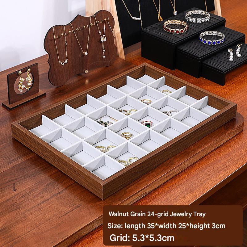 4:Bamboo Wood twenty four grid plate