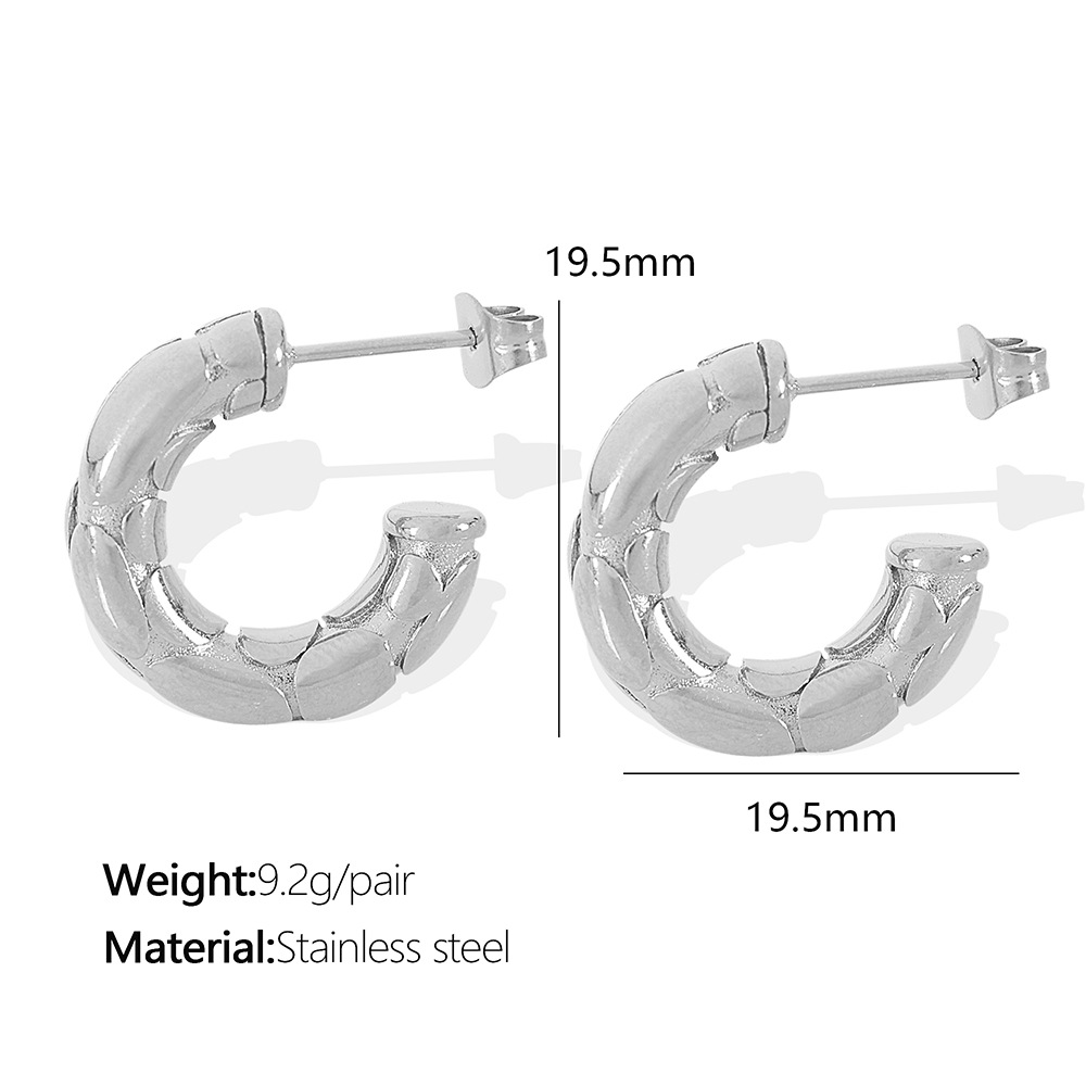 2:EH255 silver earrings