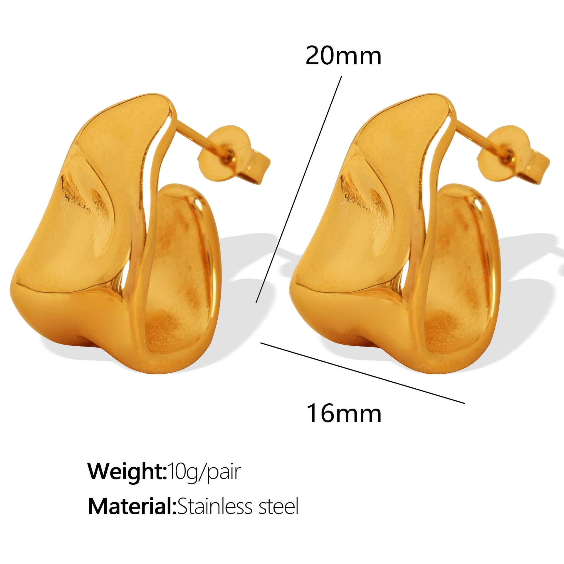 1:EH291 gold earrings