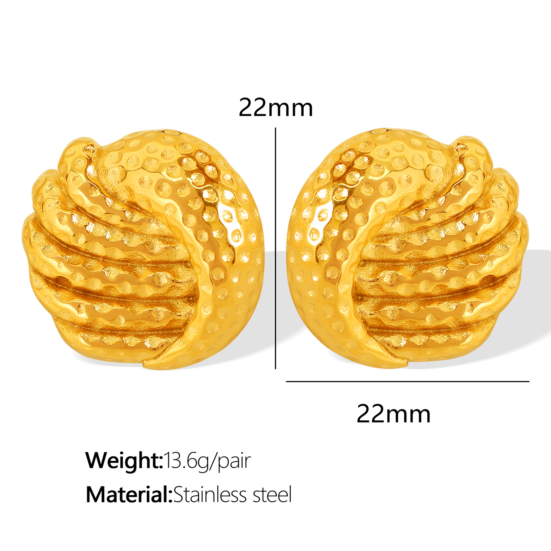 1:EH301 gold earrings