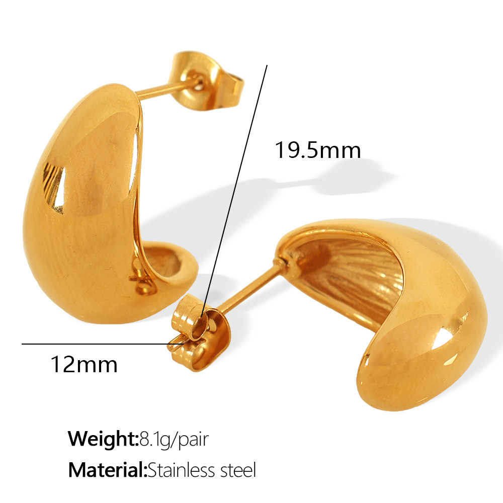 1:EH618 gold earrings