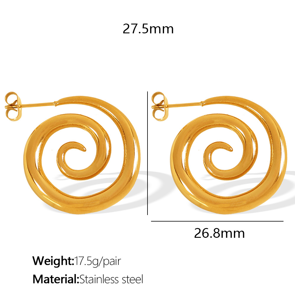 1:EH593 Gold Earrings