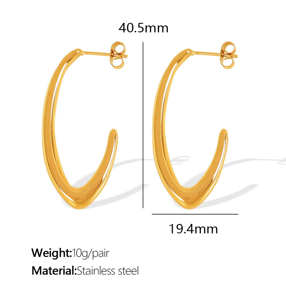 2:EH594 Gold Earrings