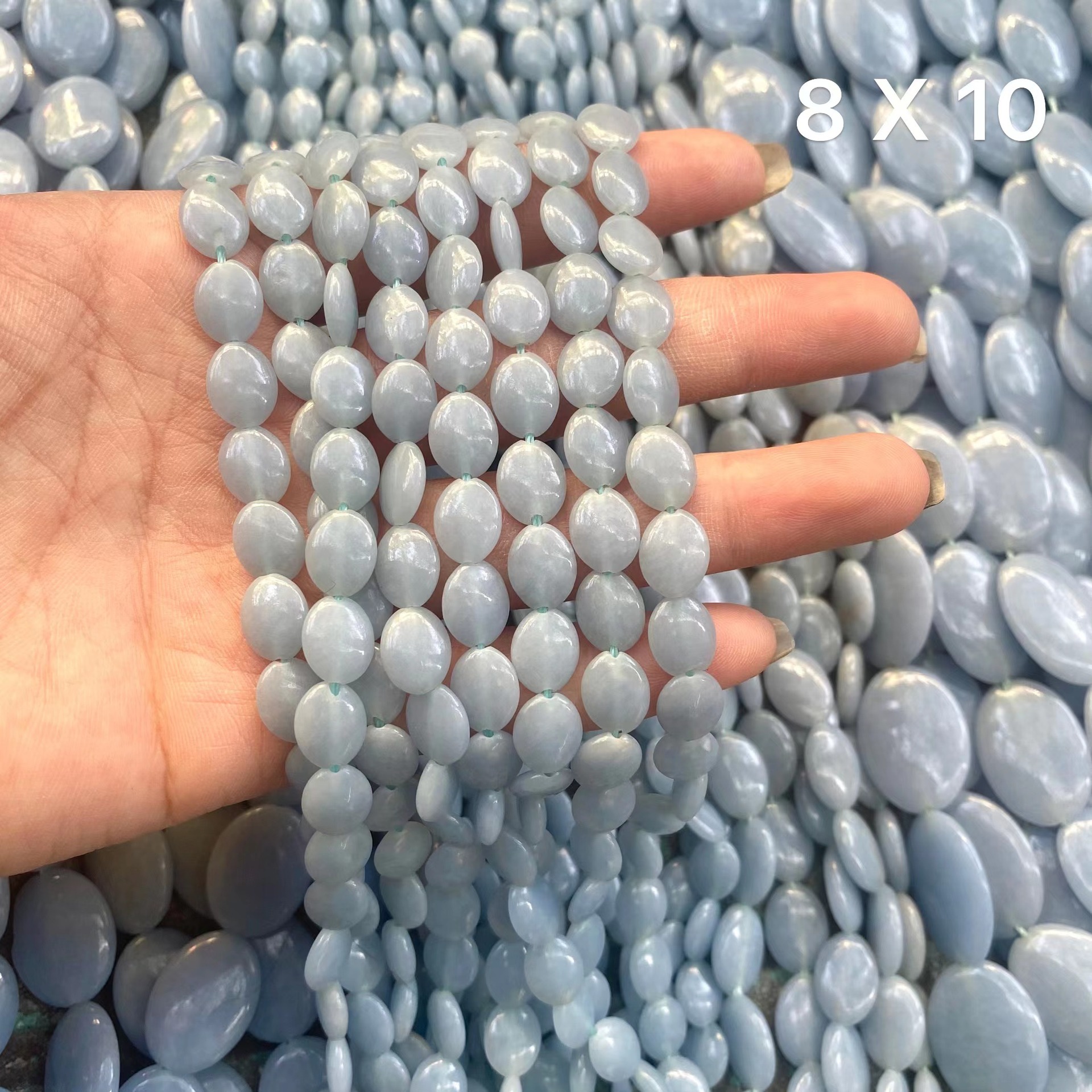 1:8X10 oval flat sheet