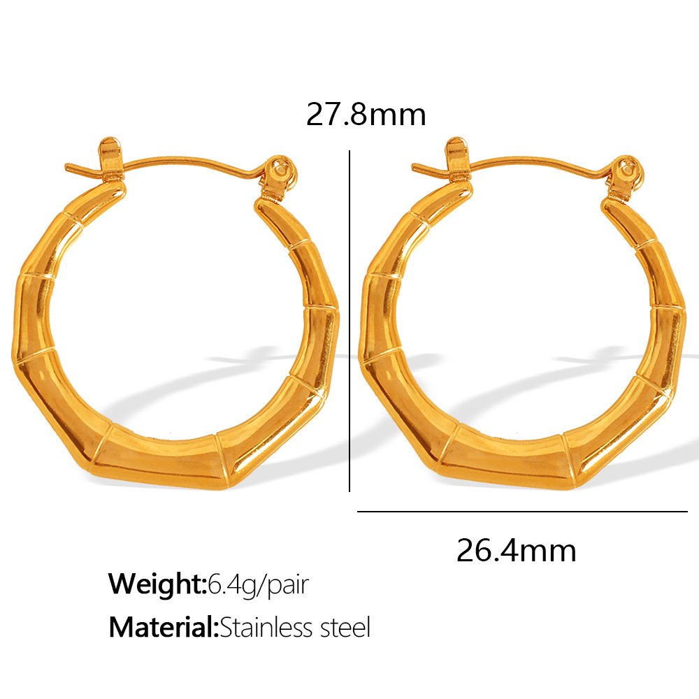 3:EH190 Gold Earrings