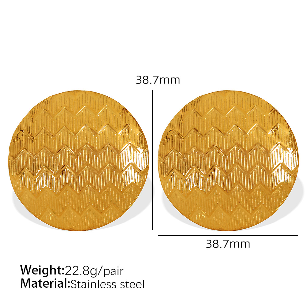 2:EH552 Gold Earrings