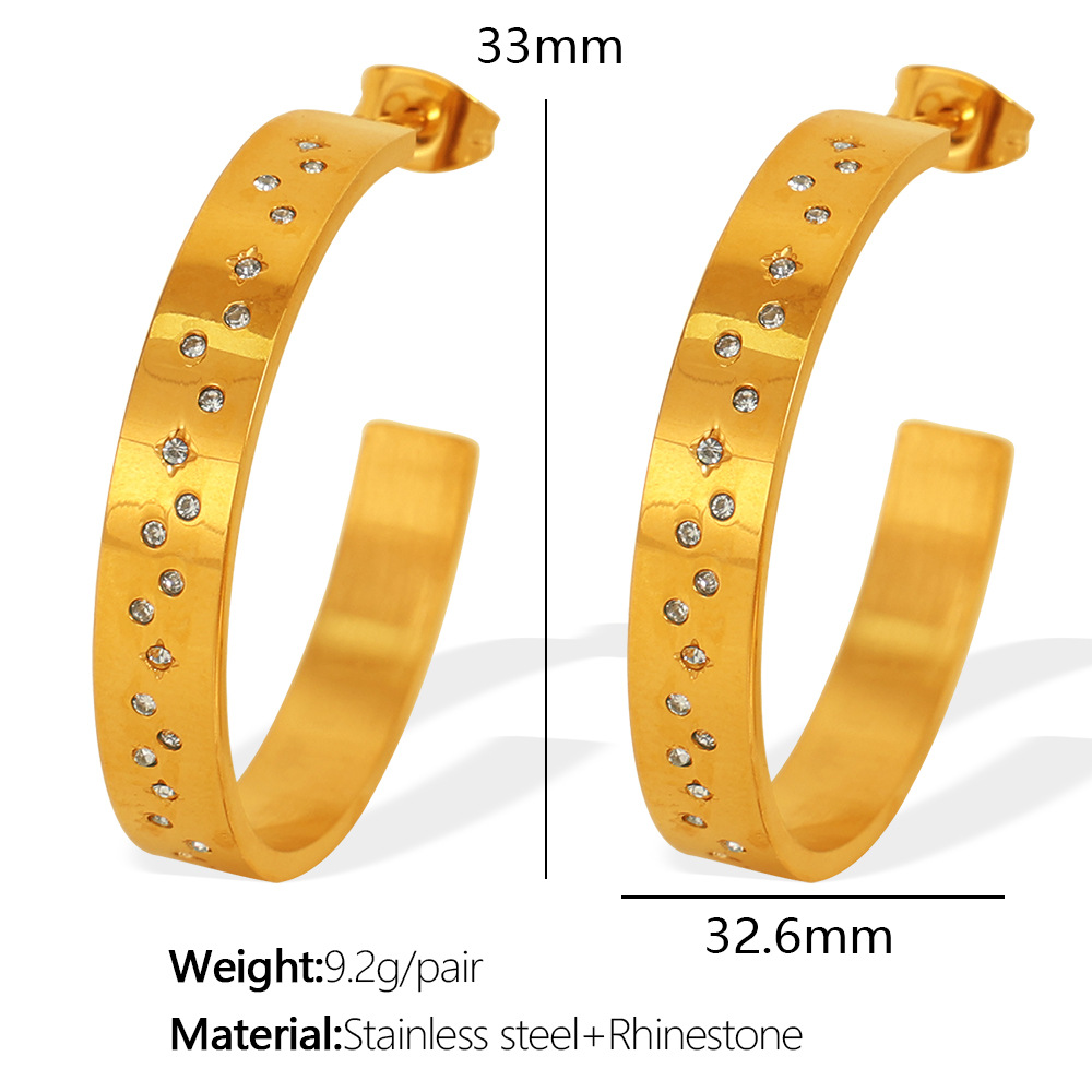 1:EH541 Gold Earrings