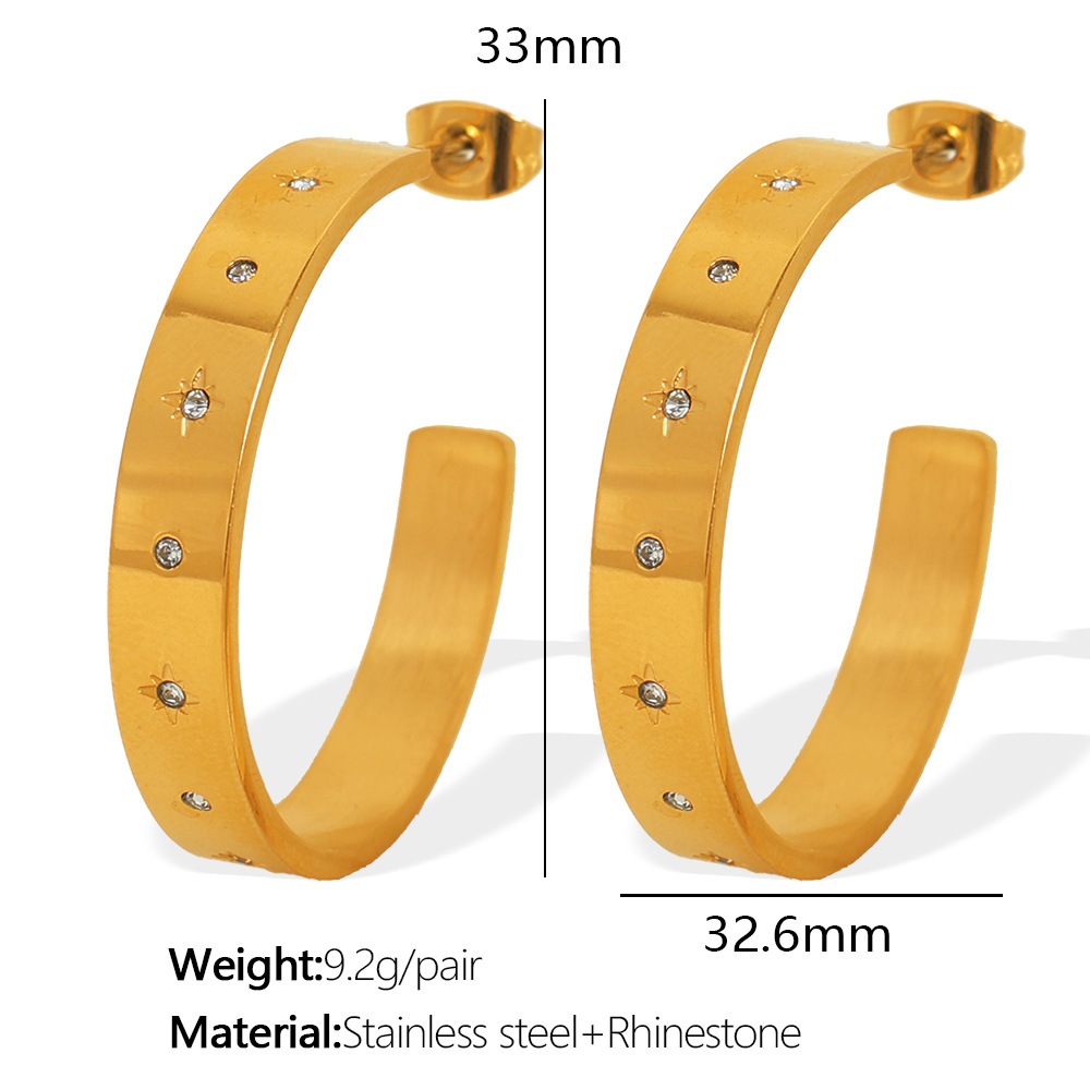 3:EH542 gold earrings