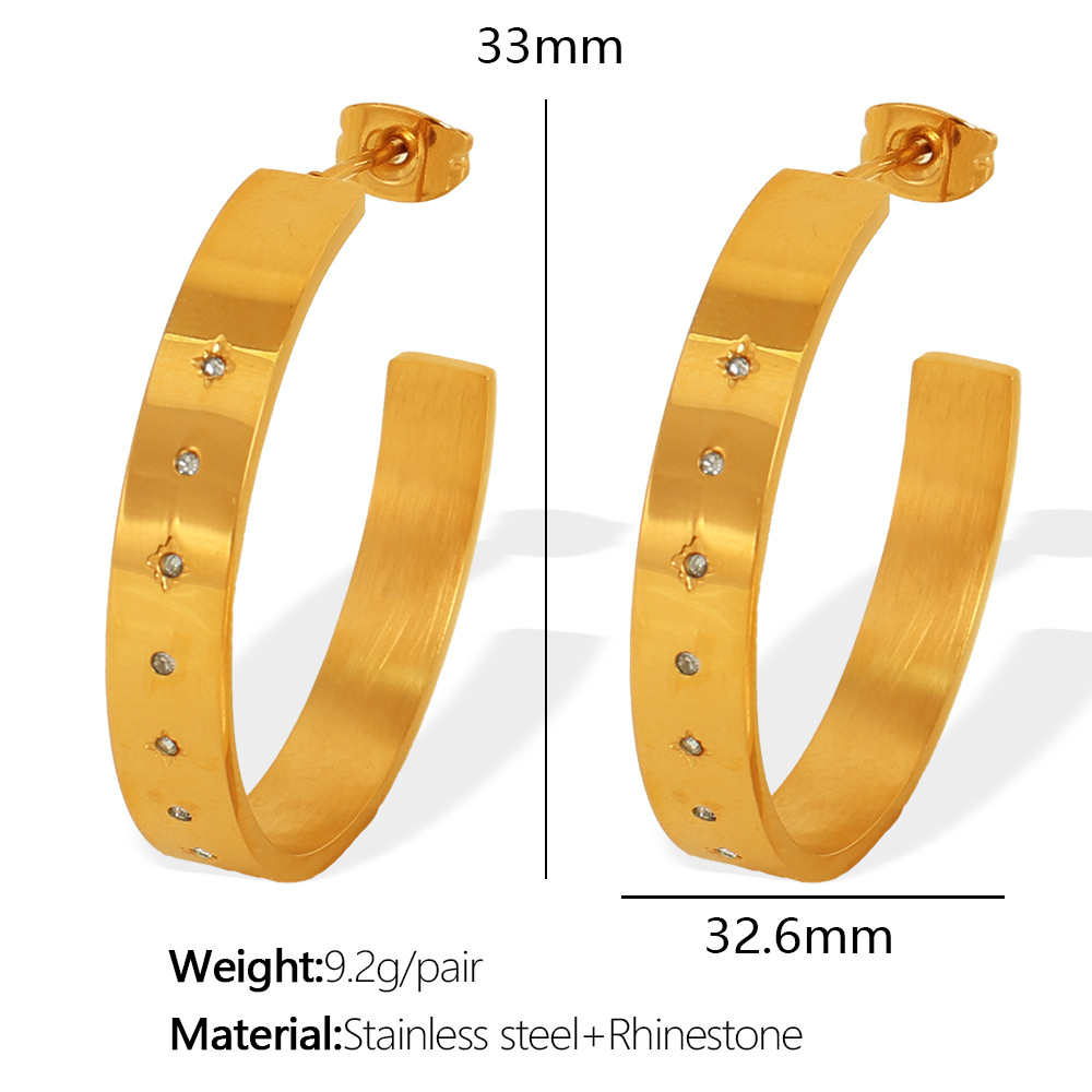 5:EH543 Gold Earrings