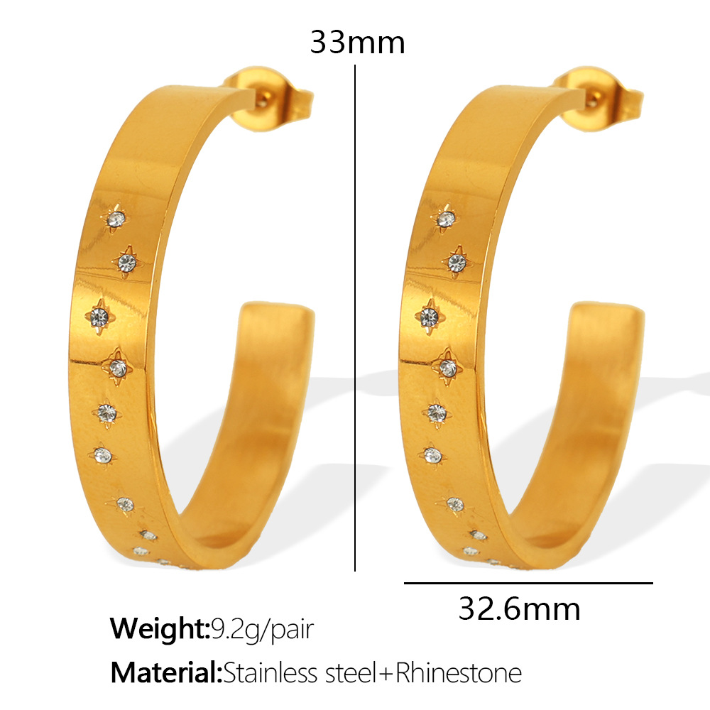7:EH544 Gold Earrings