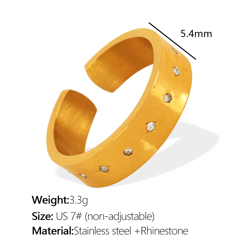 13:JZ60 beauty around 7# non-adjustable gold ring