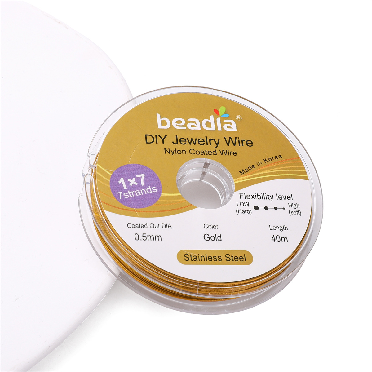 9:0.5mm gold 40m /roll