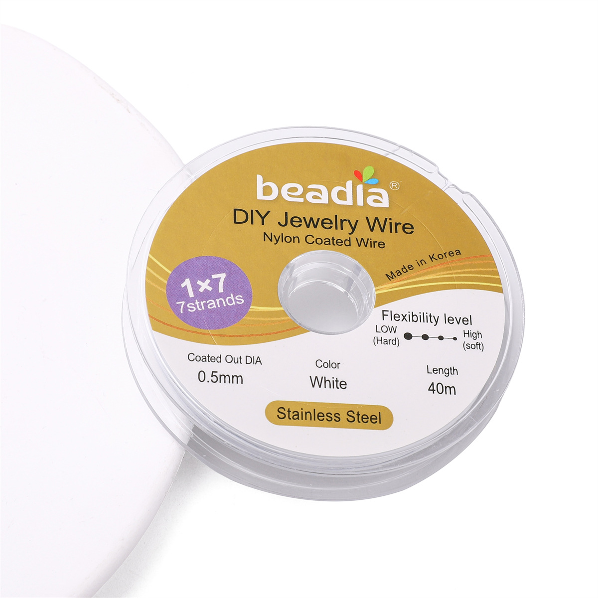 12:0.5mm white 40m /roll